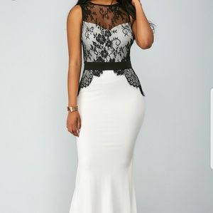 Mermaid evening gown